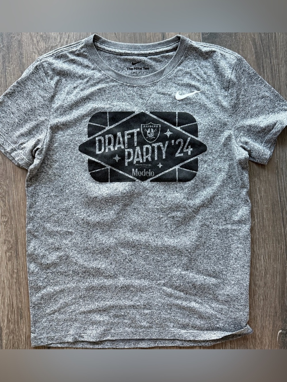 Nike Gray Heather 'Draft Party '24' Graphic Tee